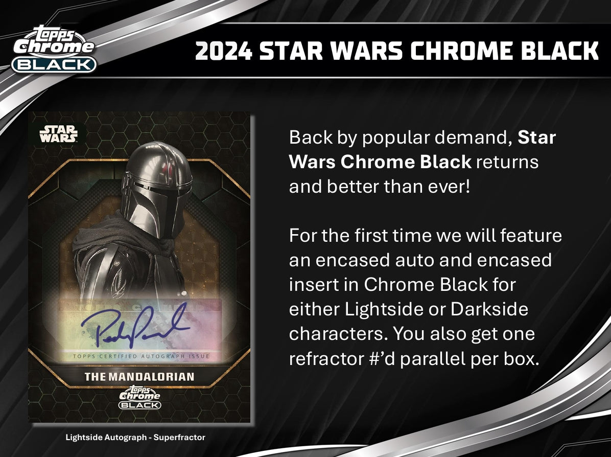 2024 Topps Star Wars Chrome Black Hobby Box