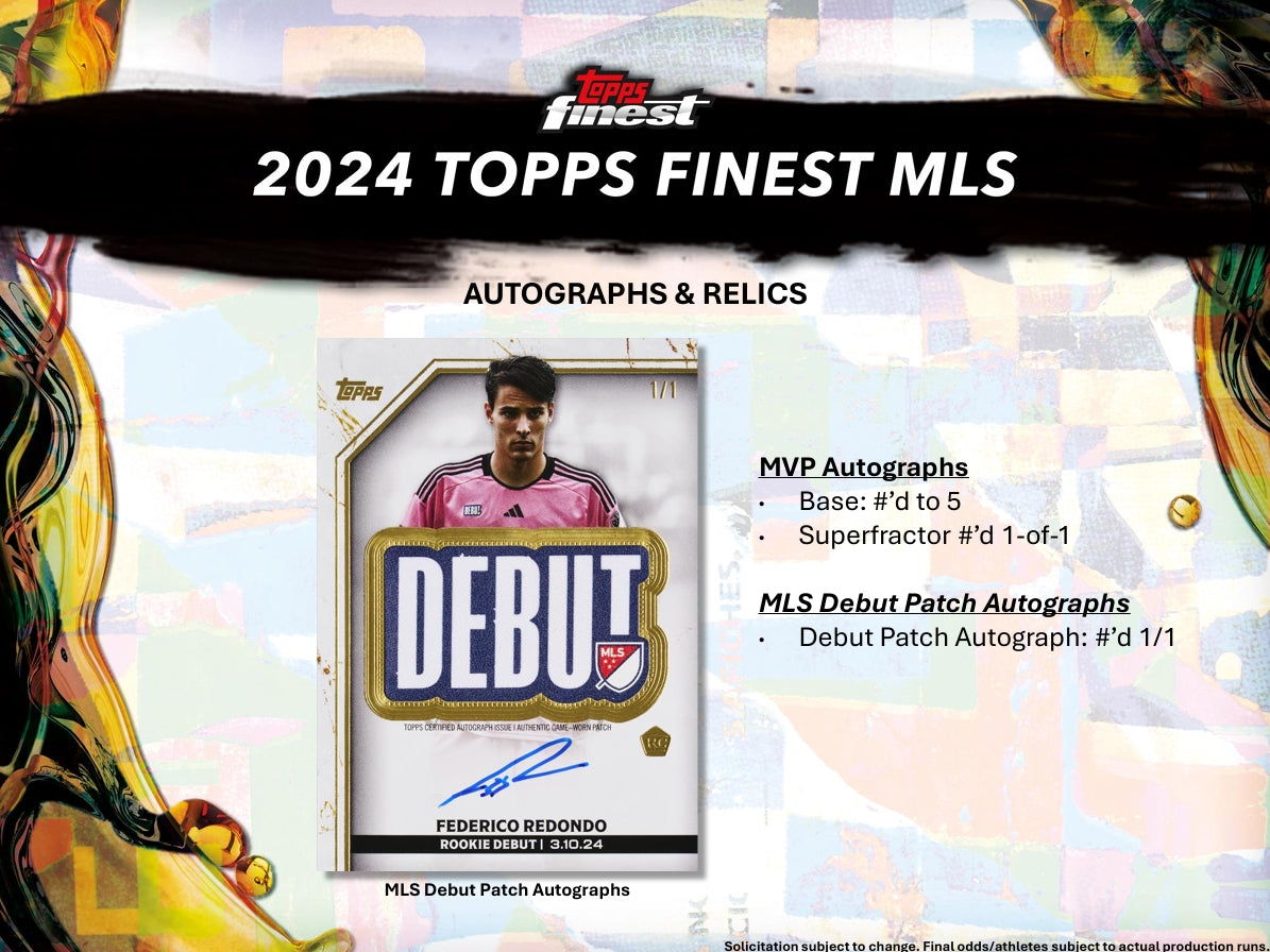 2024 Topps MLS Finest Hobby Box