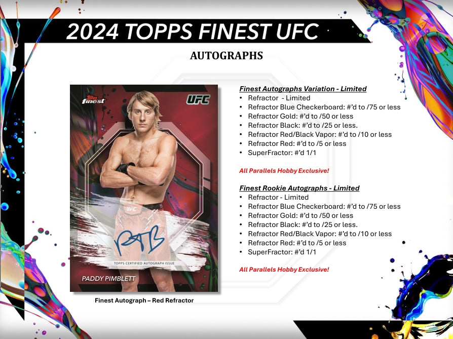 2024 Topps UFC Finest Hobby Box